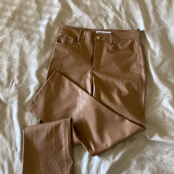 Zara Faux leather jeans - Picture 1 of 4